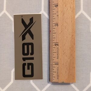 G19X™ Tactical Collectable Sticker – 3.5" – Tan/Black